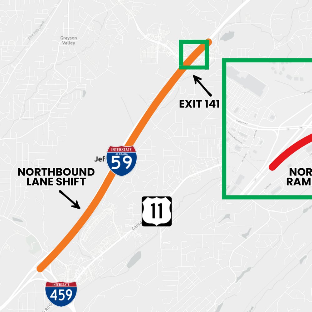 0424 I59 CHALKVILLE MTN ROAD CLOSURE Alabama News