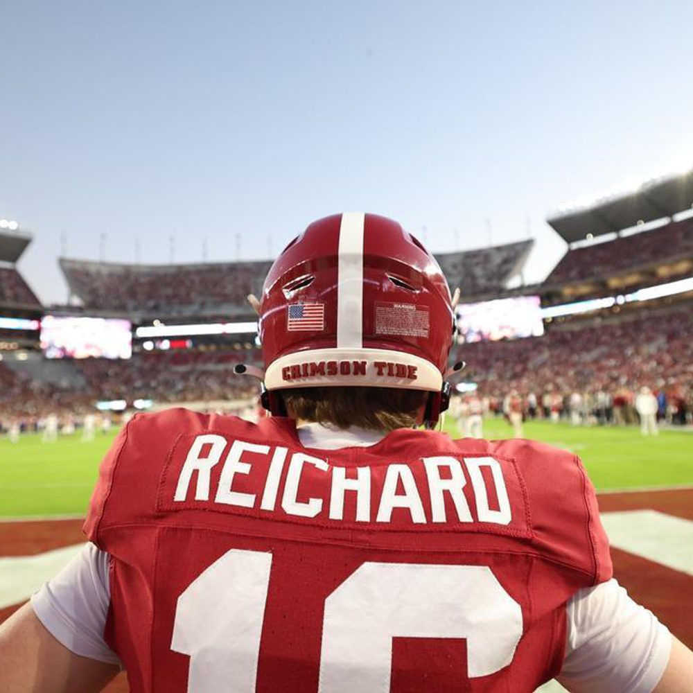 Alabama kicker Will Reichard (16) warms up against LSU at Bryant-Denny Stadium in Tuscaloosa, AL on Saturday, Nov 4, 2023. Alabama News