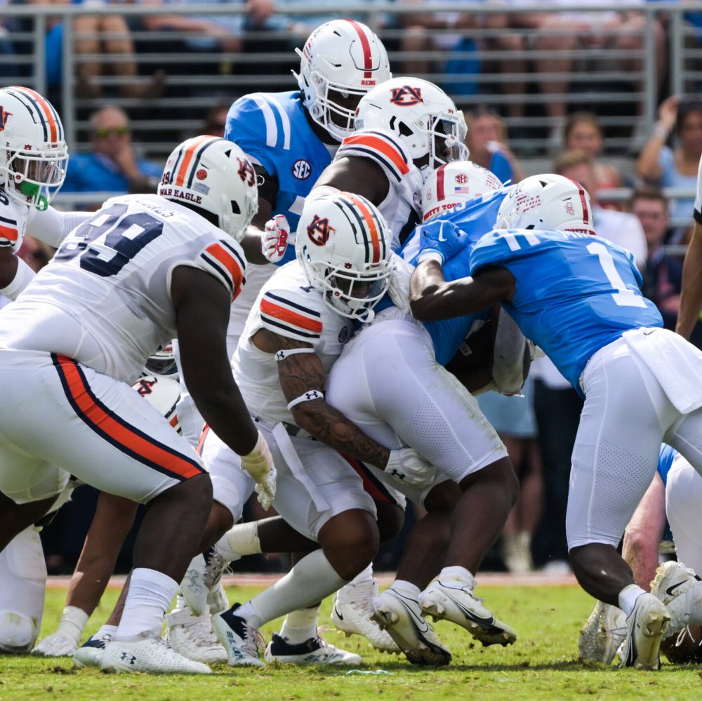 Oxford, MS, USA; Defensive tackle during Auburn vs Ole Miss Alabama News
