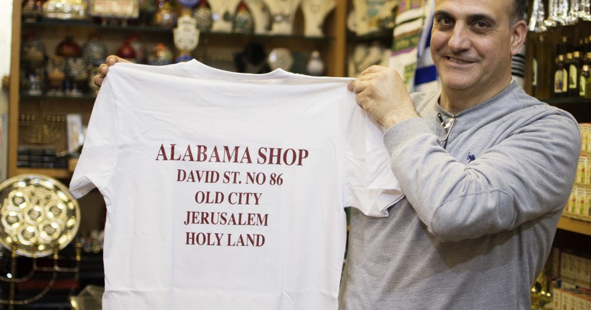 Al. Shop Bootman Owner of ‘The Alabama Shop’ in old Jerusalem chooses to stay while ...