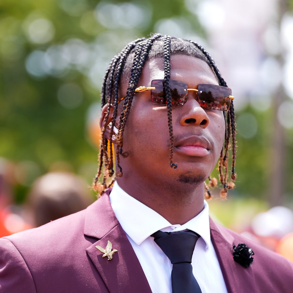 Auburn, Al, USA; T.J. Finley (1) at the Tiger Walk before the game between Auburn and Penn State at Jordan Hare Stadium . Alabama News