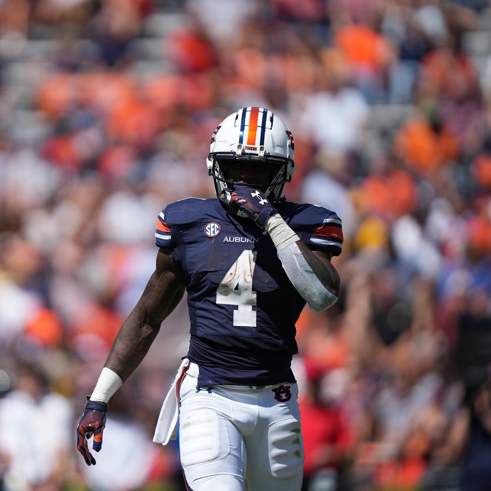 Auburn, AL, USA; Tank Bigsby (4) between Auburn and Missouri at Jordan-Hare Stadium. Alabama News