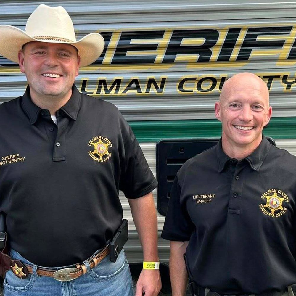 Cullman County Sheriff Matt Gentry with Chad Whaley. Alabama News