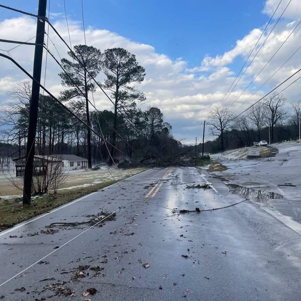 Severe storms brought hail, straight-line winds to Pinson area on Thursday. Photo: Center Point Fire District. Alabama News