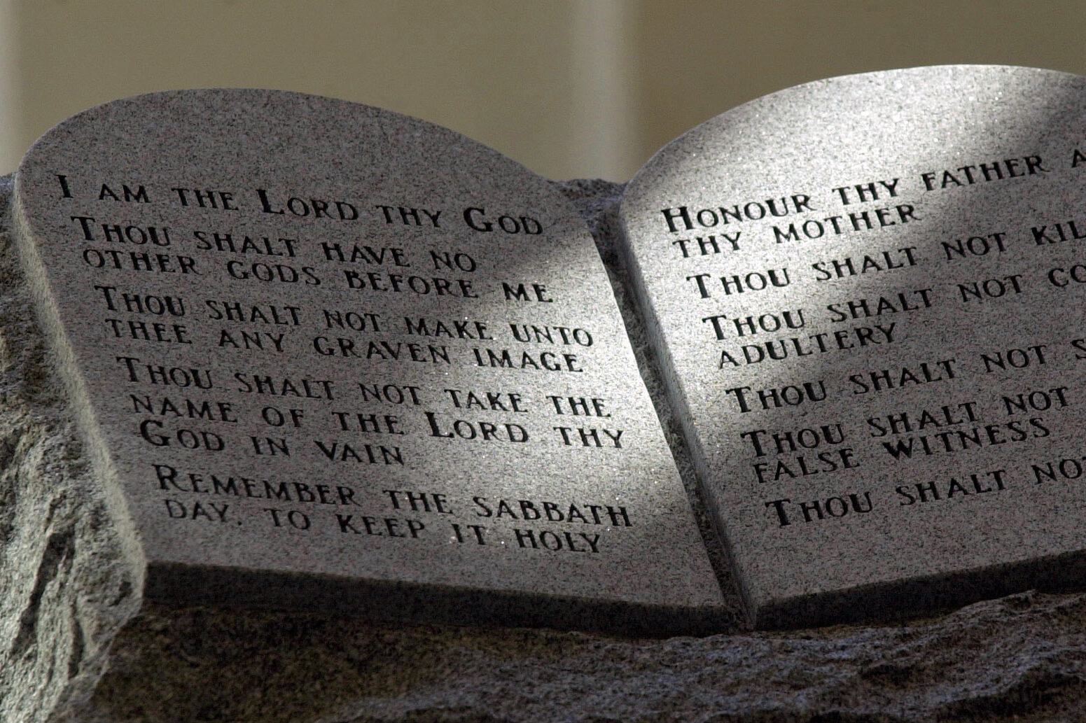 Ten Commandments Bill Thou shalt rage: House Dems protest bill mandating 10 Commandments ...