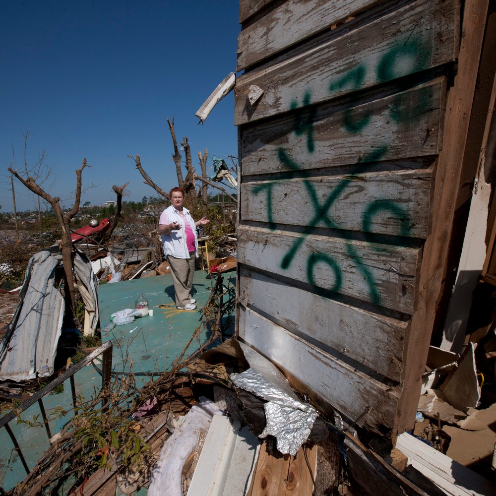 Tornado damage in Alberta City. (AP Photo/Dave Martin) Alabama News