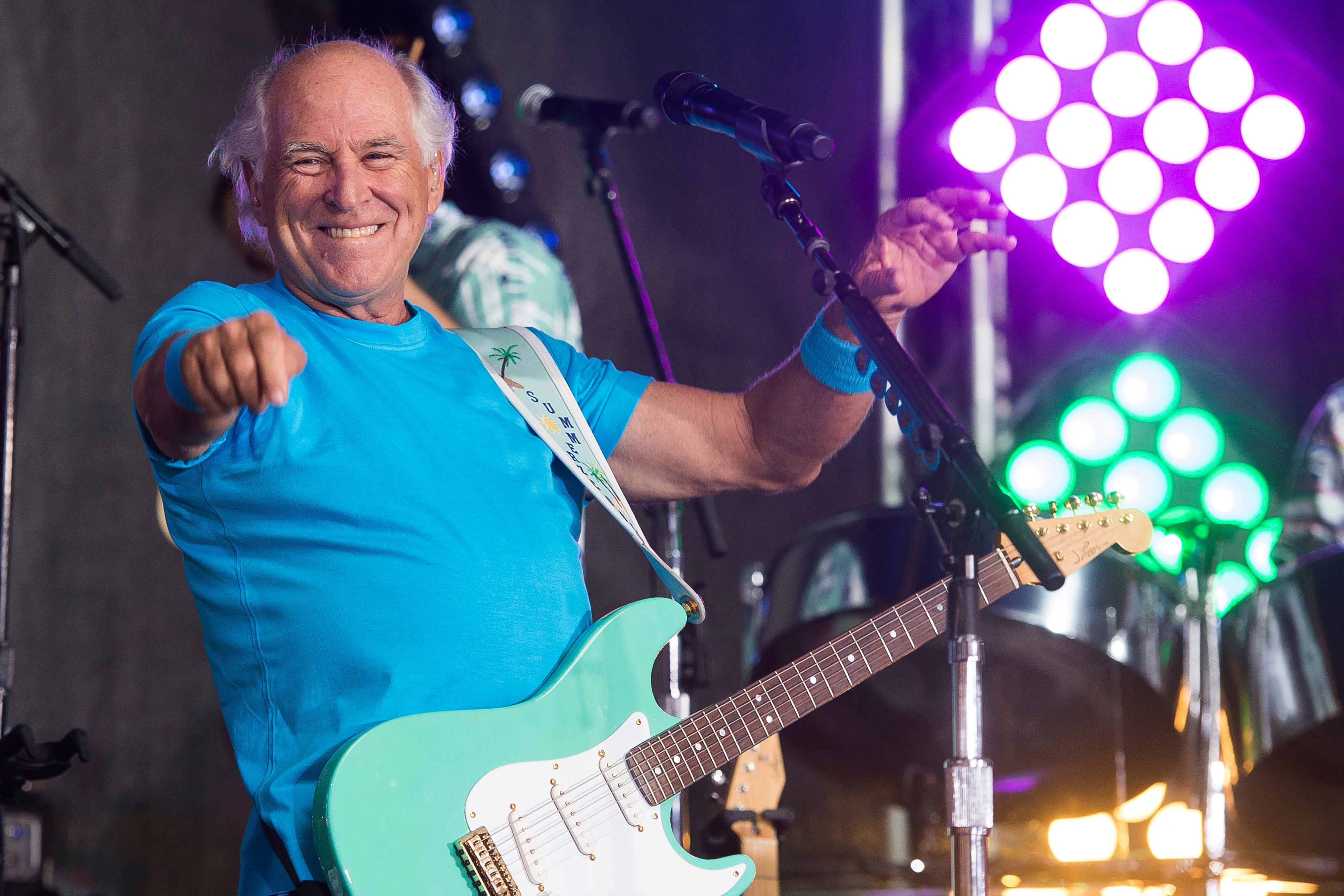 Jimmy Buffett performs on NBC's "Today" show in New York.