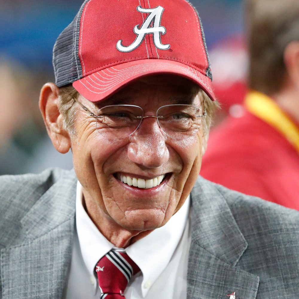 Former Alabama player and NFL Hall of Fame quarterback Joe Namath, smiles before the Orange Bowl NCAA college football game against Oklahoma , Saturday, Dec. 29, 2018, in Miami Gardens, Fla. (AP Photo/Wilfredo Lee) Alabama News