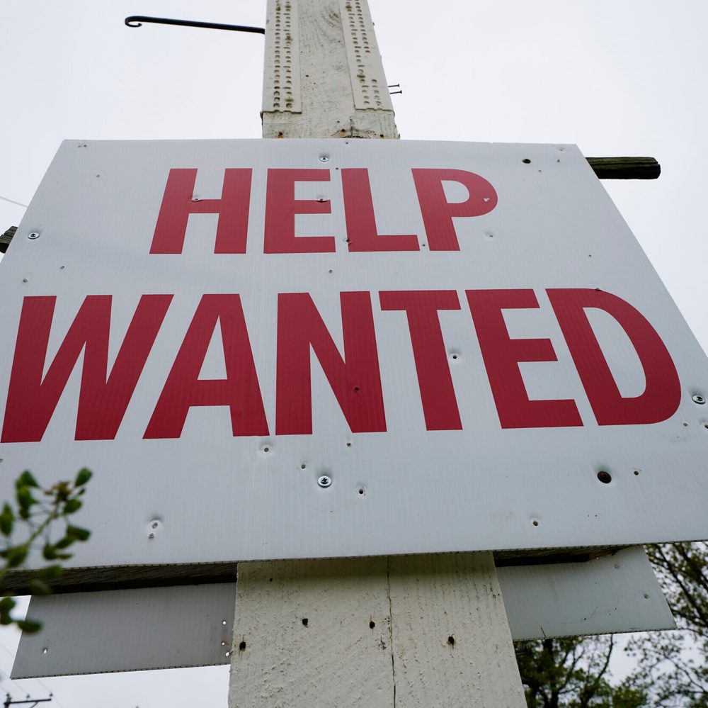 A help wanted sign is posted in Lansdale, Pa., Friday, April 28, 2023. On Thursday, the Labor Department reports on the number of people who applied for unemployment benefits last week. Alabama News