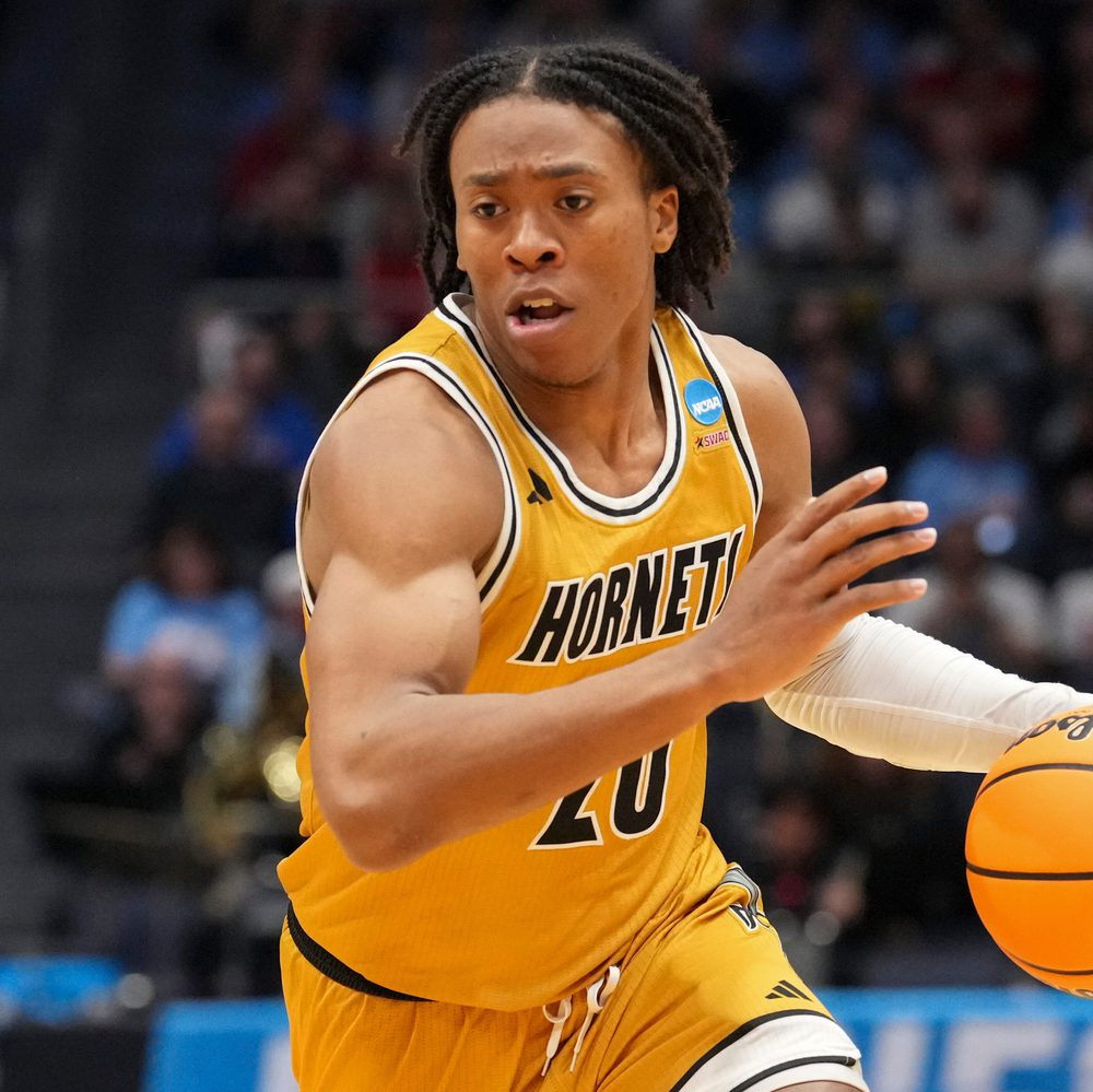 FILE - Alabama State guard TJ Madlock (20) dribbles during a First Four college basketball game against Saint Francis in the NCAA Tournament, Tuesday, March 18, 2025, in Dayton, Ohio. (AP Photo/Jeff Dean, File) Alabama News