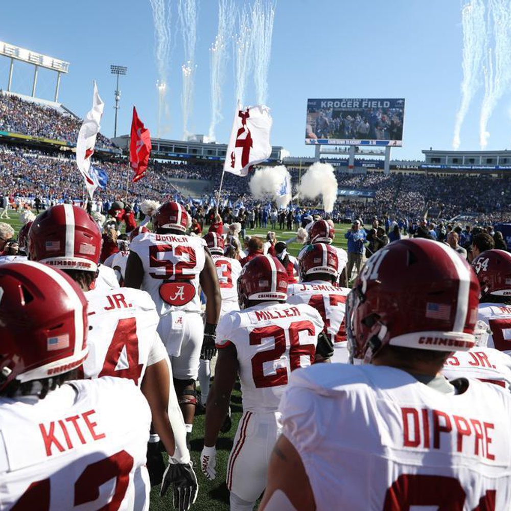 Alabama Football Running Out of Tunnel Alabama News