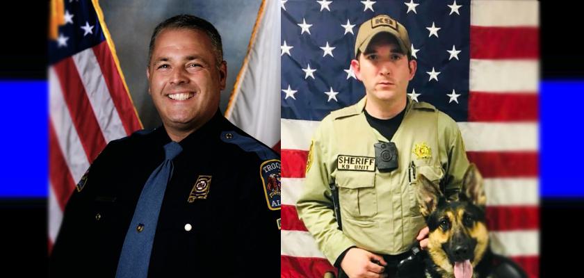 Alabama Law Enforcement Agency ALEA Senior Trooper Jason Lynn Vice and Bibb County Deputy Bradley Johnson