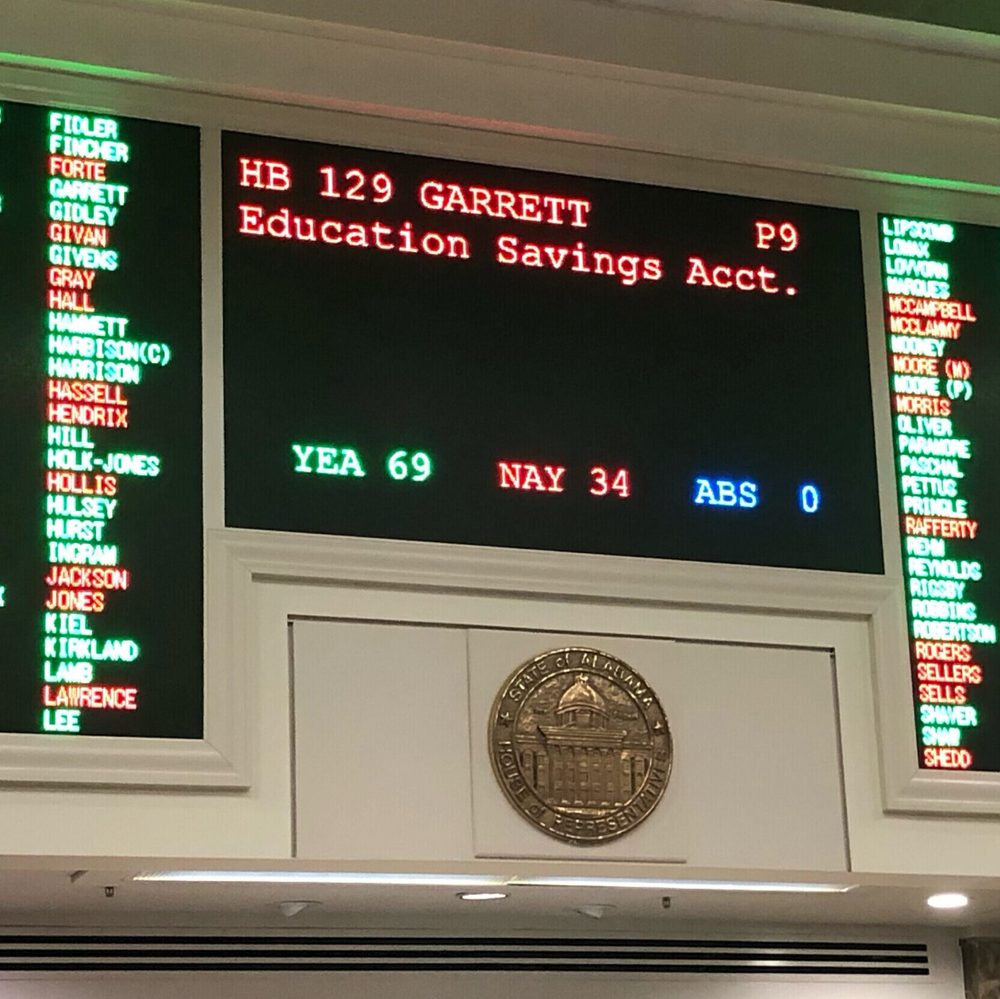 Alabama News School Choice Vote HB129 Alabama News
