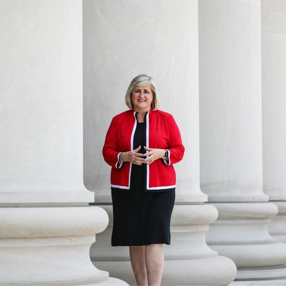 Sarah Stewart outside Supreme Court Alabama News