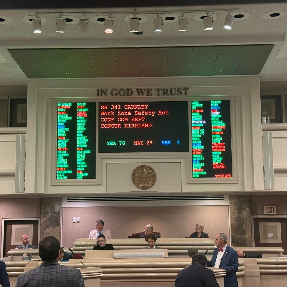 Alabama Political News Work Zone safety bill Alabama News