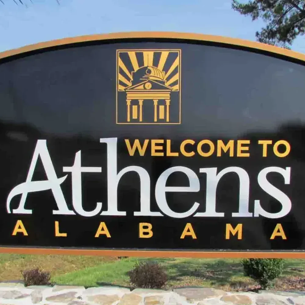 welcome to athens sign Alabama News