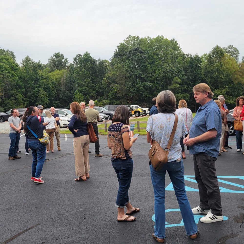 Attendees Wait to Enter Movement Church Alabama News