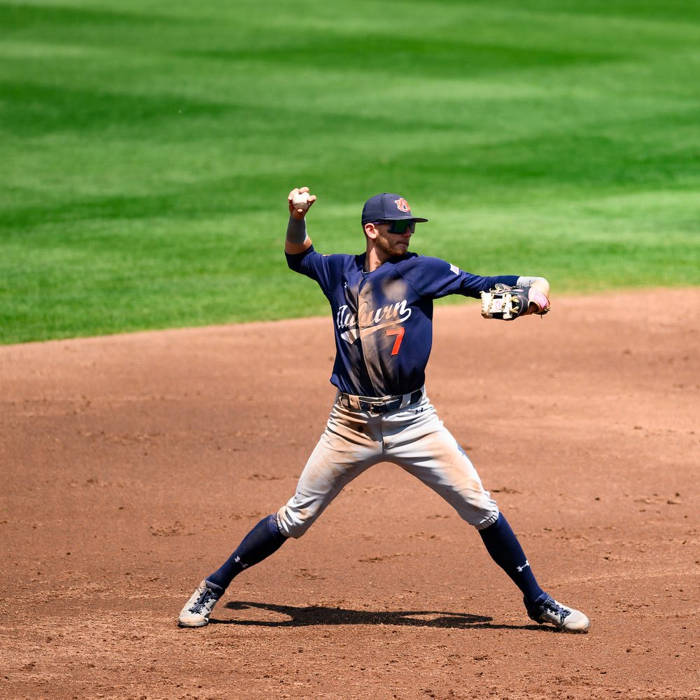Auburn Infielder Deric Fabian 7 20240421 BSB vs MSU GB 004 Alabama News