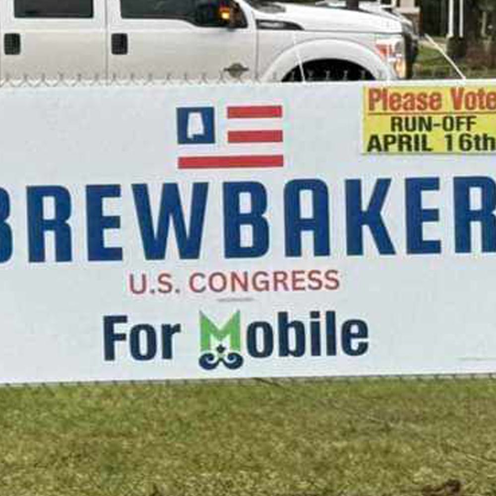 Brewbaker Campaign Sign Alabama News