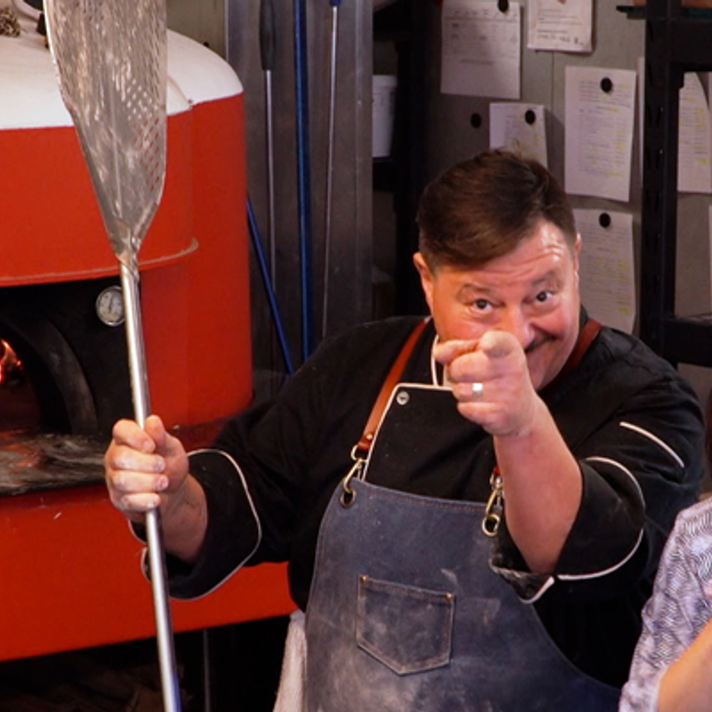 Chef Benard Tamburello who is co founder and co leader of Cooking with Culture with Simply Southern TV reporter Melissa Bowman Photo from Mary Wilson Alabama News