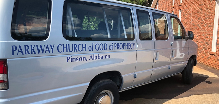 Church Van from Church of God of Prophecy from Cephus Prophitt