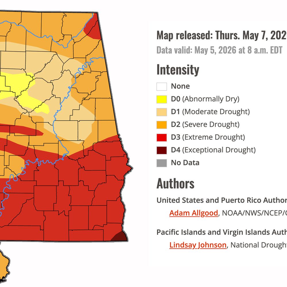 Drought monitor map Alabama News