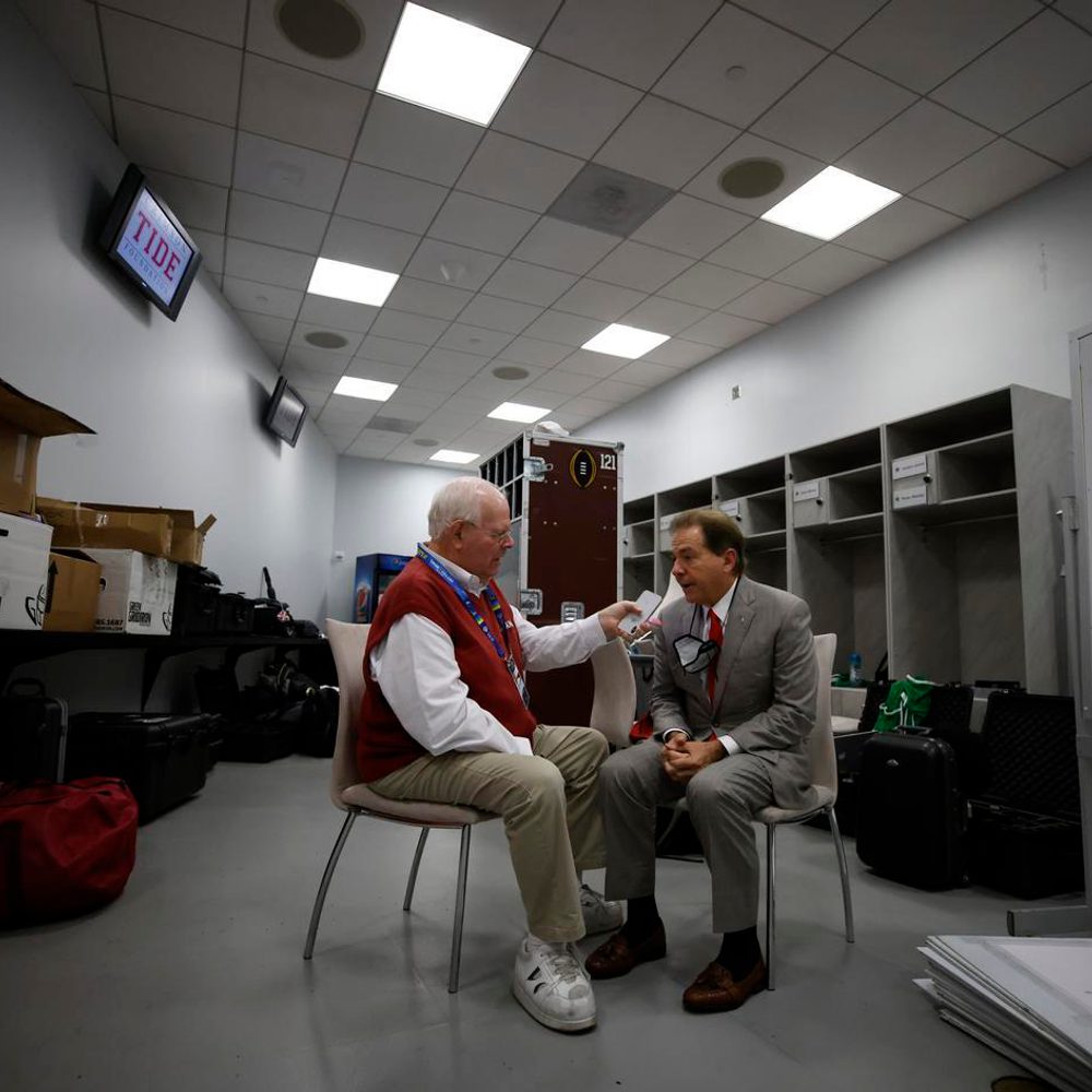 Eli Gold Nick Saban Crimson Tide Photos UA Athletics Alabama News