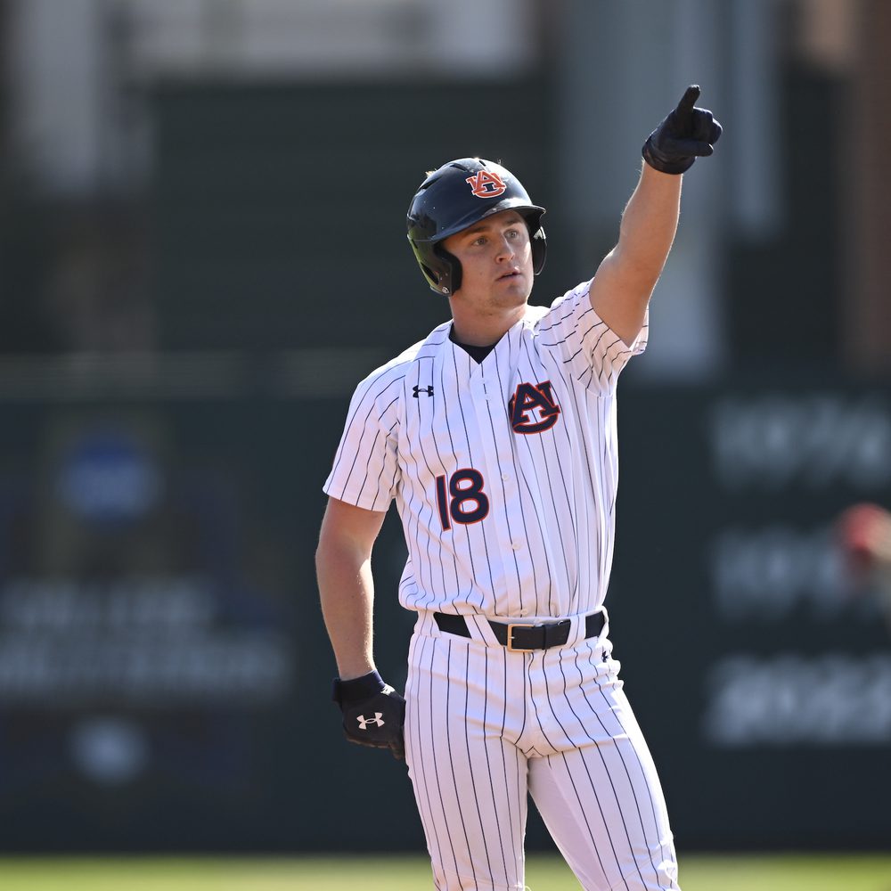 Ike Irish during Auburn Baseball series vs. Indiana. Alabama News