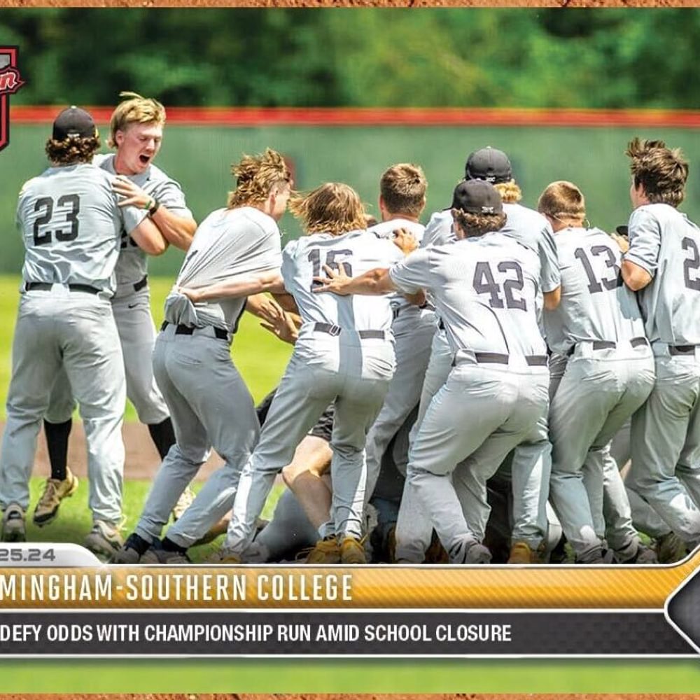 Birmingham-Southern Baseball trading card Alabama News
