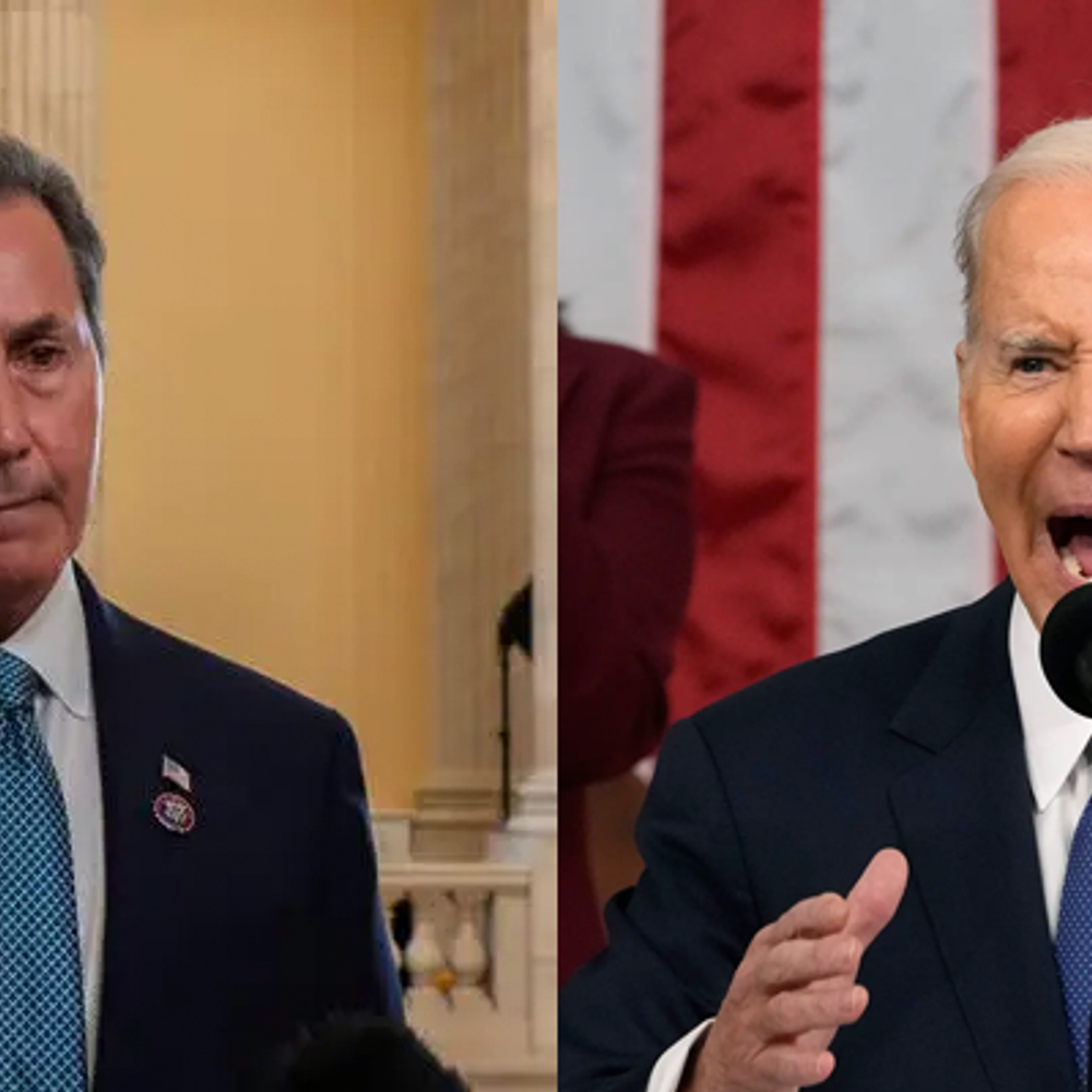 Gary Palmer lef T and Joe Biden right Alabama News