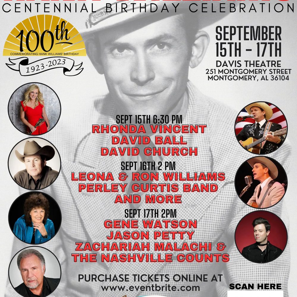 Hank Williams Centennial Celebration Poster Alabama News