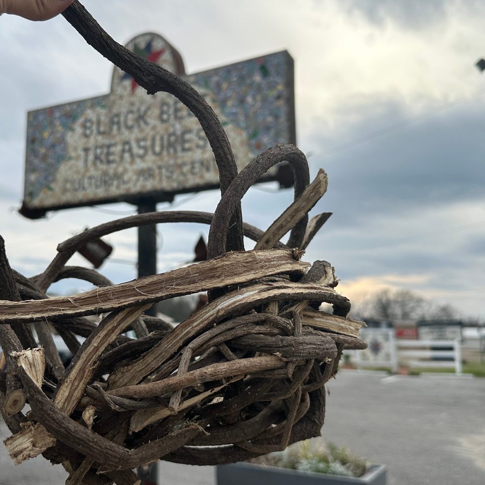 Andrew McCall basket at Black Belt Treasures Cultural Arts Center. Photo: Erica Thomas. Alabama News