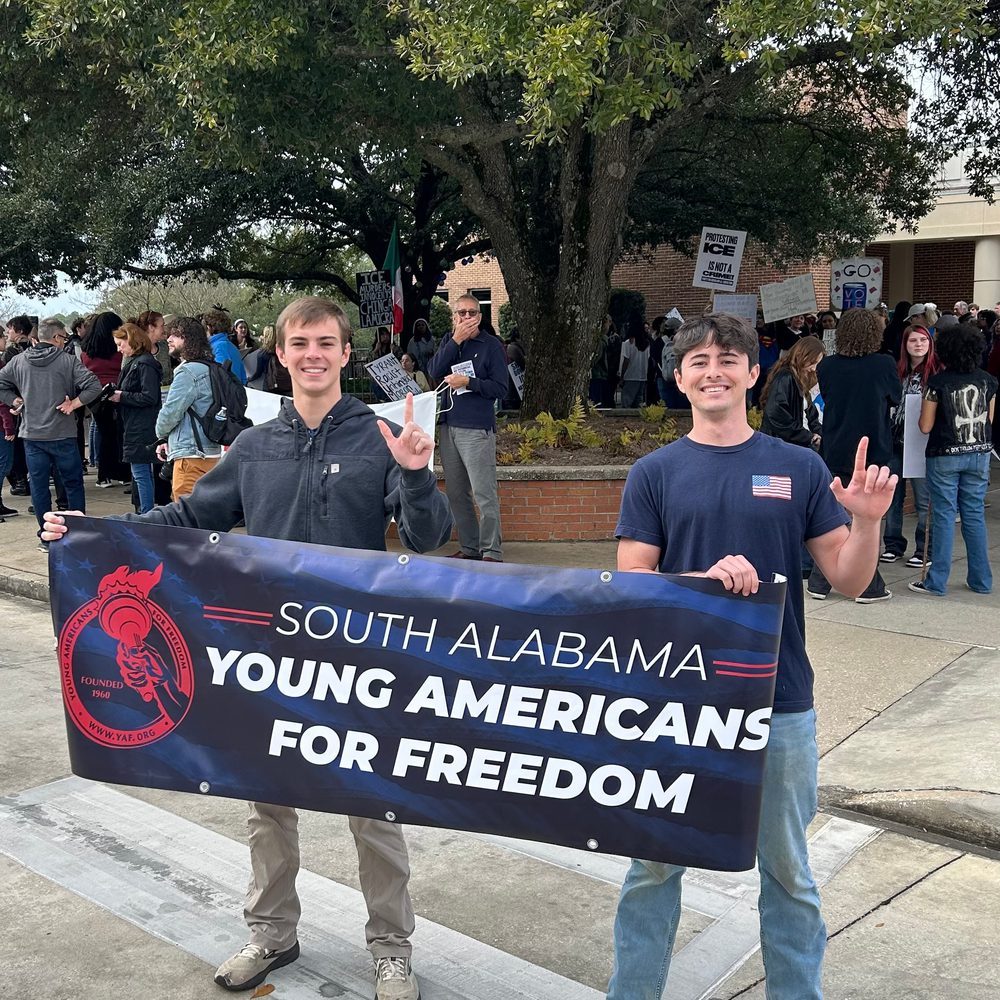 1/27/2026 counterprotest at USA Alabama News