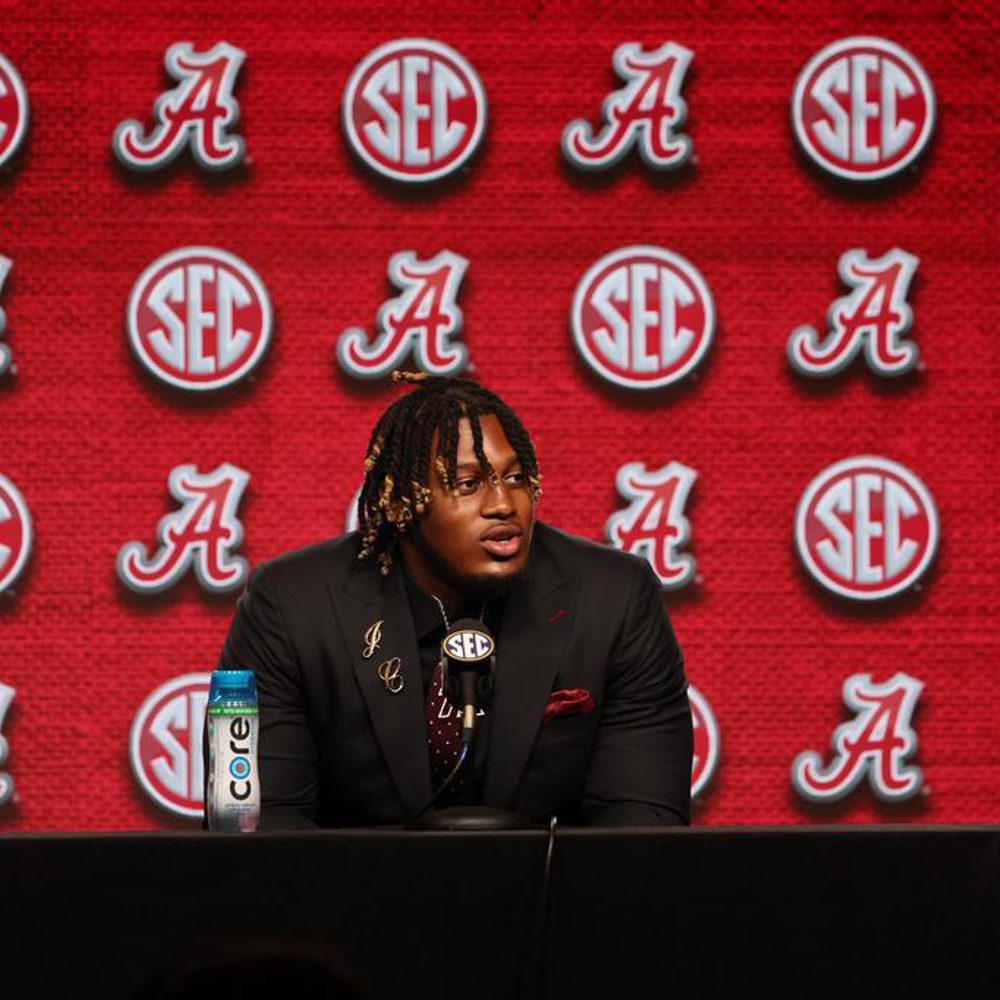 JC Latham SEC Media Days Crimson Tide Photos UA Athletics Alabama News