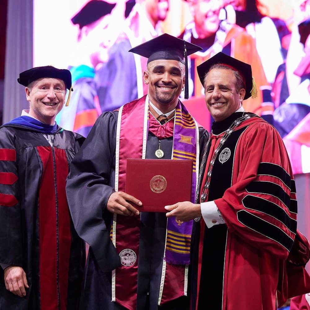 Jalen Hurts Masters Degree Twitter NFL Dov Kleiman Alabama News