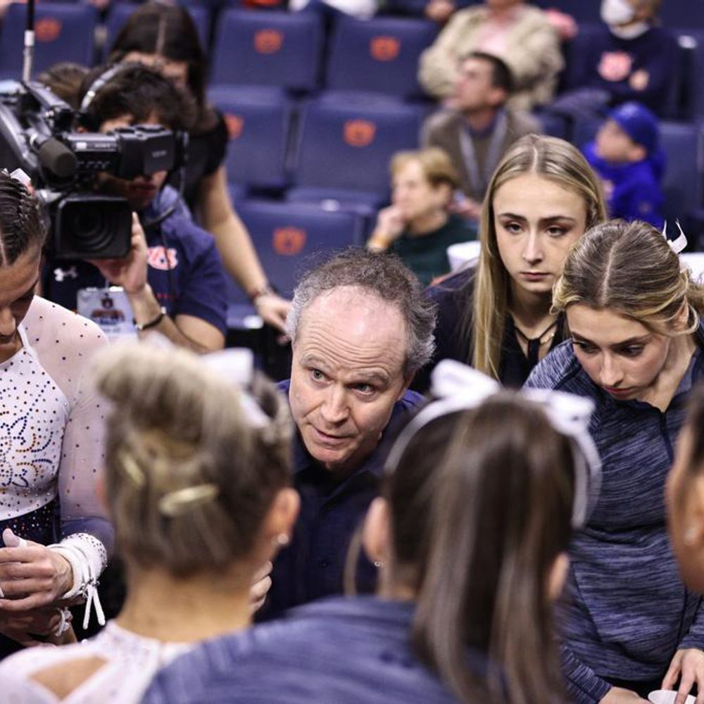 Jeff Graba and Team during Auburn Gymnastics meet vs. Arkansas Alabama News