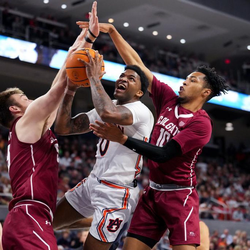K.D. Johnson (0) during the Basketball Game between the Auburn Tigers and Winthrop Eagles at Neville Arena in Auburn, AL on Friday, Dec 2, 2022. Steven Leonard/Auburn Tigers Alabama News