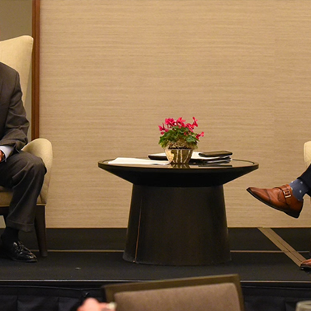 Mendenhall interviewing Mitch Daniels Alabama News