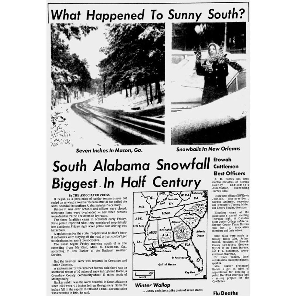Newspaper clipping Alabama News