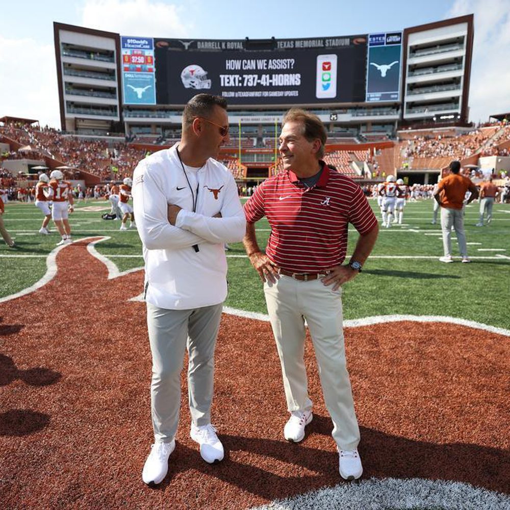 Nick Saban and Steve Sarkisian Photo by Crimson Tide Photos UA Athletics Alabama News