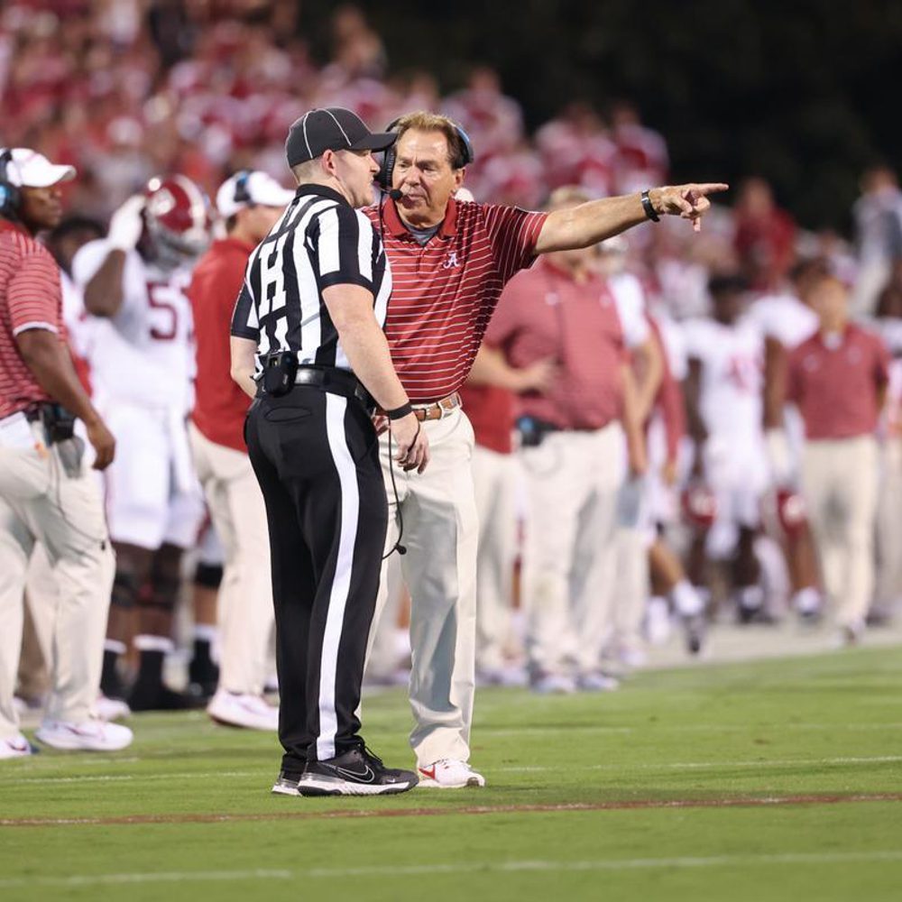 Nick Saban vs Miss St Photo by Crimson Tide Photos UA Athletics Alabama News