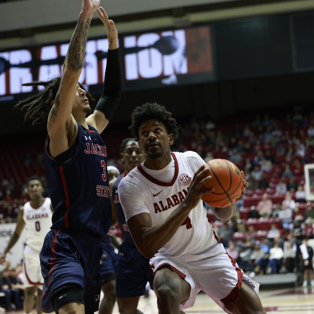 Noah Gurley vs Jackson State Twitter Alabama MBB Alabama News
