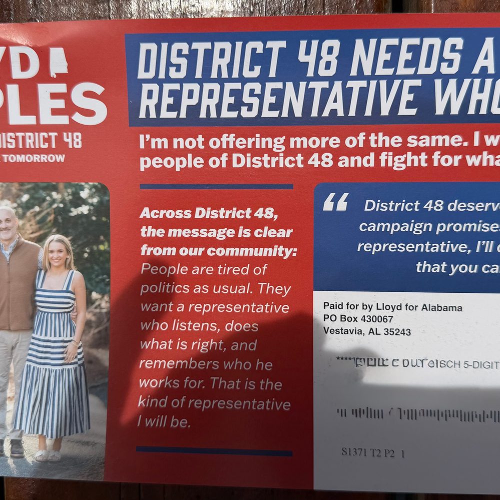 Peeples Mailer Back Alabama News