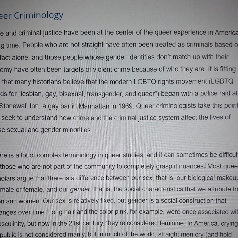 Queer Criminology Alabama News