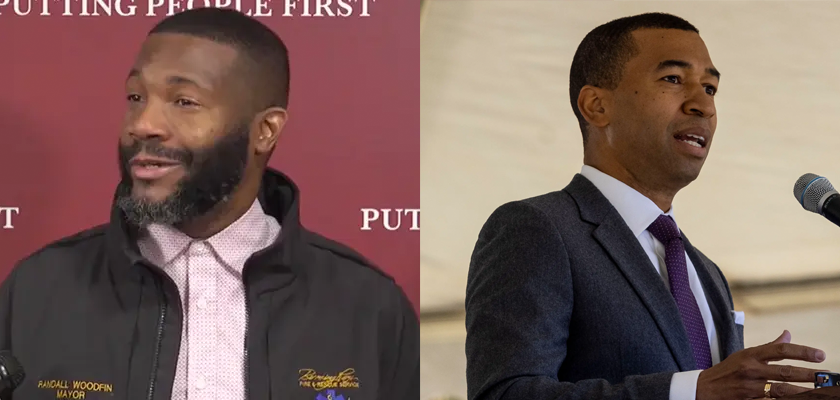 Randall Woodfin left and Steven Reed right