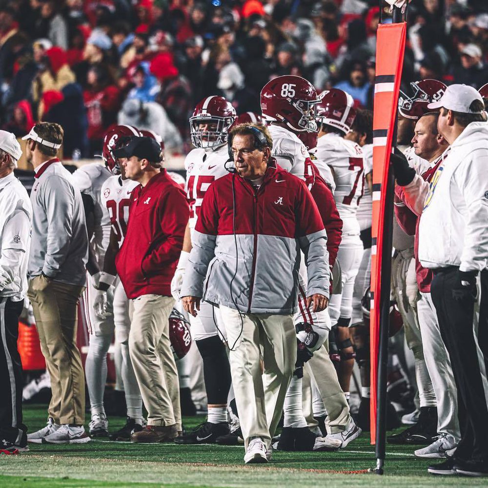 Saban on field Facebook Alabama FTBL Alabama News