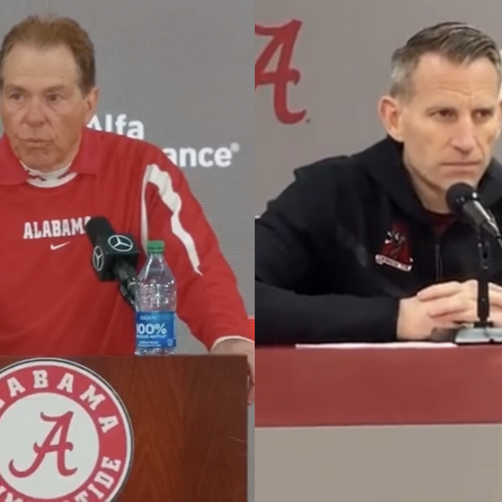 Collage of Nick Saban, Nate Oats Alabama News