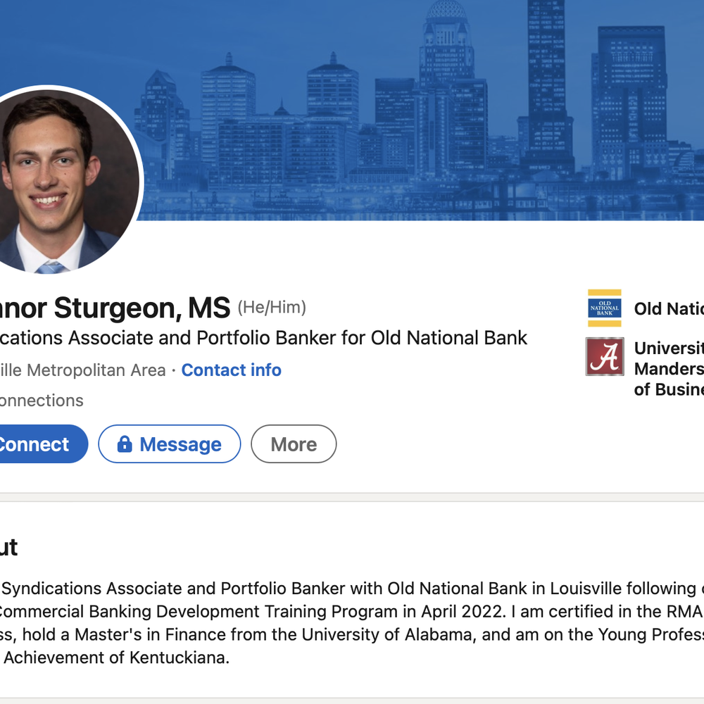 Connor Sturgeon Linkedin Alabama News