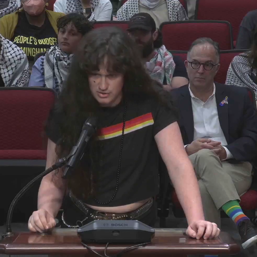Morgan Larson addresses Birmingham City Council. Alabama News