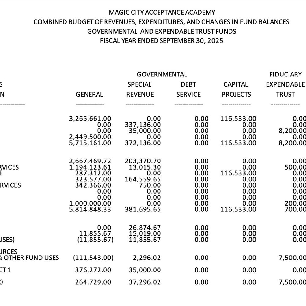 Magic City Acceptance Academy 2025 Budget Alabama News